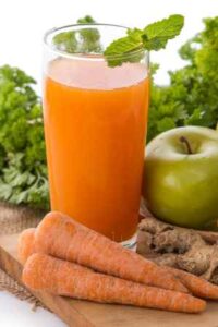 carrot apple and ginger arthritis fighting juice