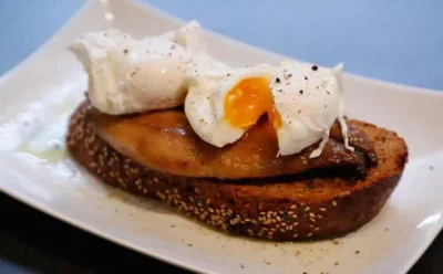 Breakfast Mackerel with Poached Eggs